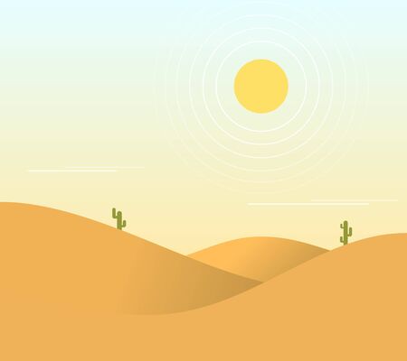 Desert vector wallpaperのイラスト素材