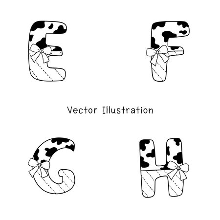 Cow Alphabet Cow Letters Cow Font Animal Font Cow Numbers Cow Skin Alphabet Cow Alphabet Png Digitalのイラスト素材