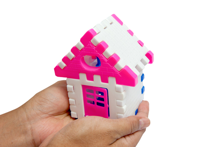 The little house on our hands.の写真素材