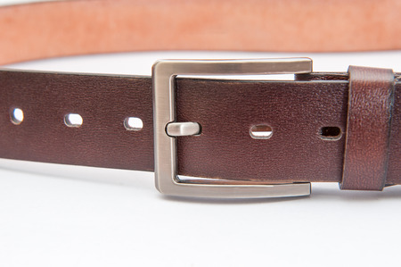 Genuine Leather Belt, Modern Design For safety , On a white background.