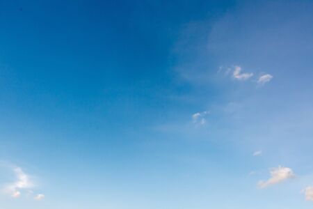 The sky, the bright blue For backgroundの写真素材