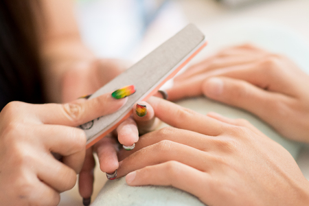 Nails Manicure for customersの写真素材