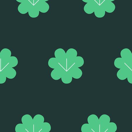 Dark Green Lotus Repeat Patternsのイラスト素材