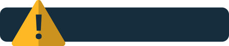 Simple Flat Design: Attention Banner With Exclamation. Text Placeholderのイラスト素材