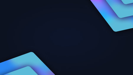 Pitch deck presentation background for copy space or text. 4K Ultra HD abstract blue geometric...