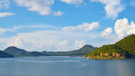 Beautiful scenery barrage in Thailand