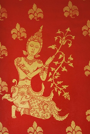 Traditional Thai style painting artのeditorial素材