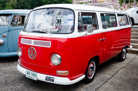 SONGKHLA, THAILAND - November 09   Vintage Volkswagen  car Meeting in  Malaysian Green Camping  at Hatyai Park on November 09,2013 in Songkhla, Thailand のeditorial素材