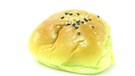 Bread with black and white sesameの写真素材