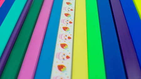 Colour full of Slide binderの写真素材