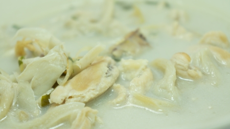 Spicy chicken curry in coconut milk best of thai foodの写真素材