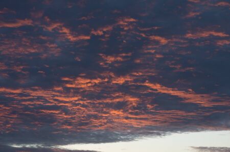horrific cloud on sky in twilight