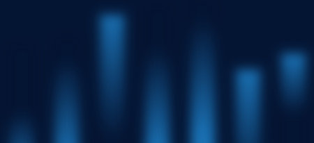 Blurred dark blue background with soft vertical light effect. Futuristic technology banner with...