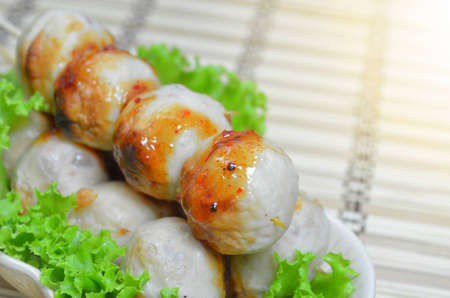 Meat balls,Soft focus.