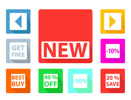 Sale button collorfullのイラスト素材