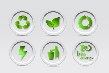 Bio Recycle Iconsのイラスト素材