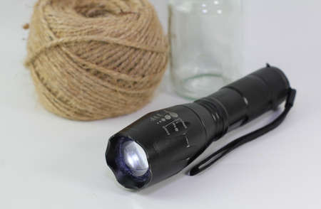 LED Flashlight Black dark environment low light