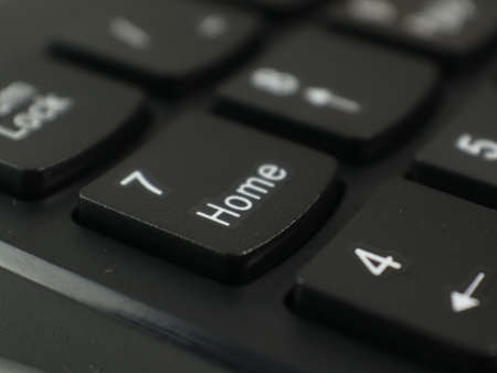 black numpad numeric keyboard wireless close upの写真素材