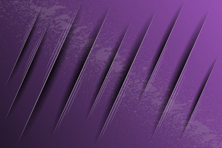 Abstract purple stripe diagonal lines light on dark purple background.のイラスト素材