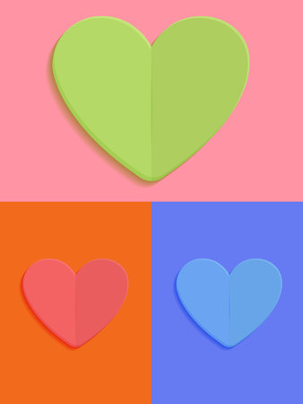 Love heart sign. Vector Romantic illustration symbol for  Template for tshirt, card, invitationのイラスト素材