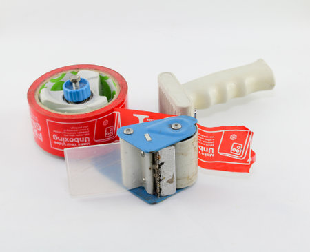 Tape Dispenser - Professional tape dispenser on a white background. Isolatedの写真素材