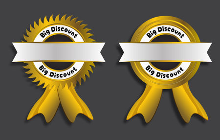 big sale label banner sticker badge. Special offer flash sale promotion vector illustration.のイラスト素材