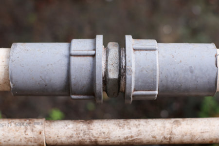 pvc pipe for water connection system residentの写真素材