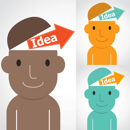 idea manのイラスト素材