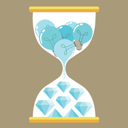 Sand time diamondのイラスト素材