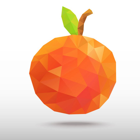 Apple polygonのイラスト素材