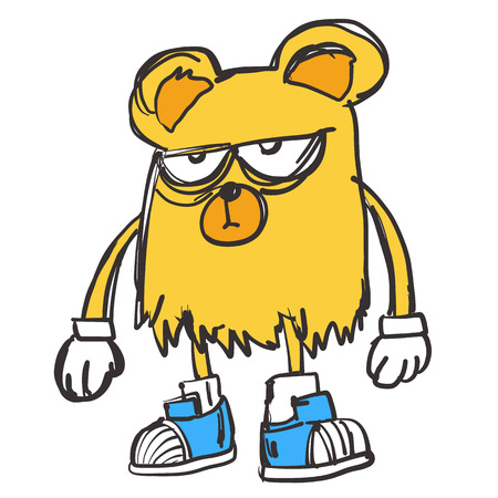 Hip hop bearのイラスト素材