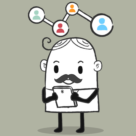 Business man Networkのイラスト素材