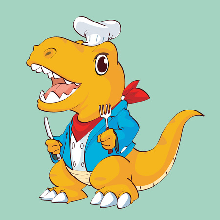 Dainosuar Smile Sideのイラスト素材