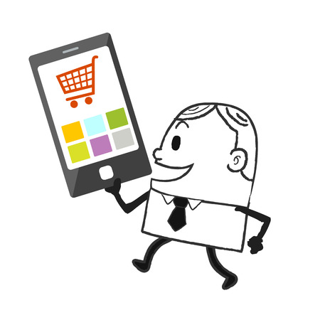 Business man telecomのイラスト素材