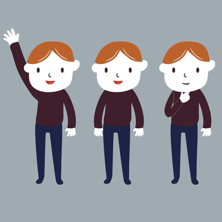 Man character cartoonのイラスト素材