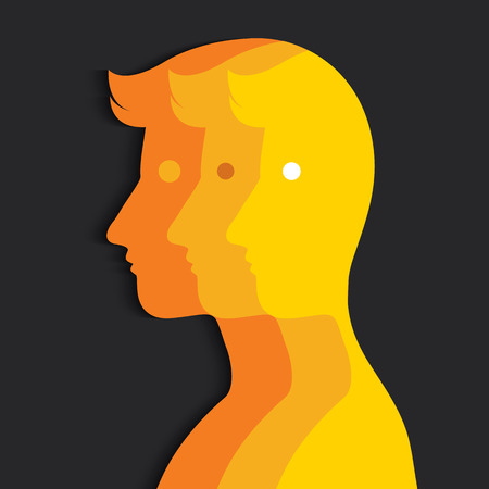 Multiple personalityのイラスト素材