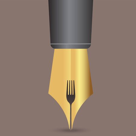 Fork and penのイラスト素材