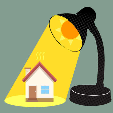 Sun burn houseのイラスト素材