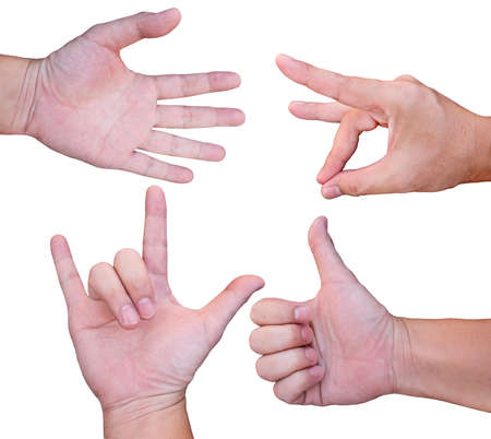 Sign of handsの写真素材