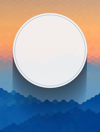 White circle on abstract natural backgroundのイラスト素材