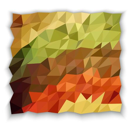 Earth tone color of triangle abstract wallpaperのイラスト素材