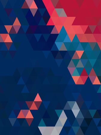 Blue and pink triangle digital backgroundのイラスト素材