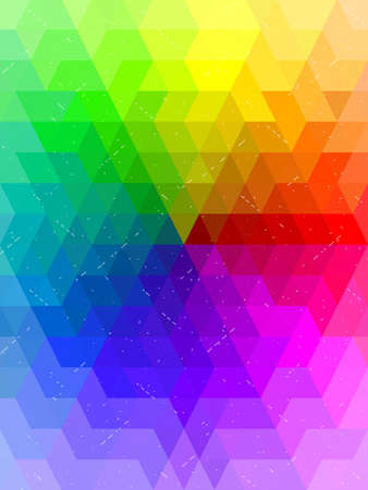 Antique rainbow color chart backgroundのイラスト素材
