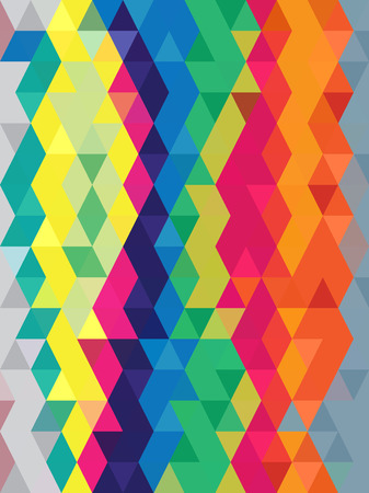 Abstract pop art color background in triangles textureのイラスト素材
