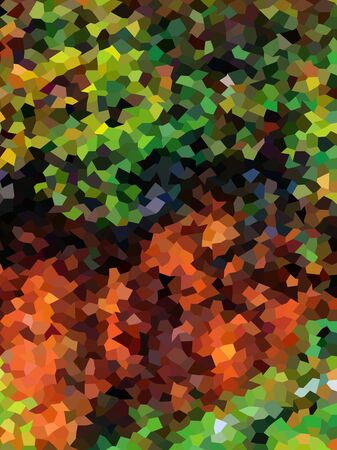 Abstract green and orange geometric backgroundのイラスト素材