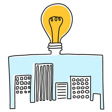 City lightのイラスト素材