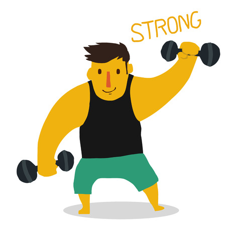 Strong manのイラスト素材