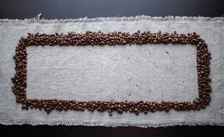 coffee background element bean grey brown cafeの写真素材