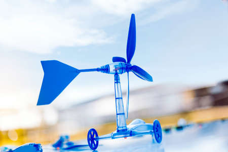 Photos of Model windmill toy. on playgroundの写真素材
