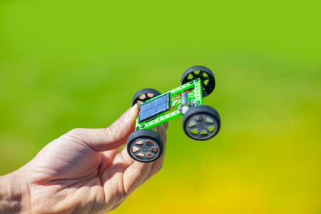 solar car prototype, green energy.の写真素材
